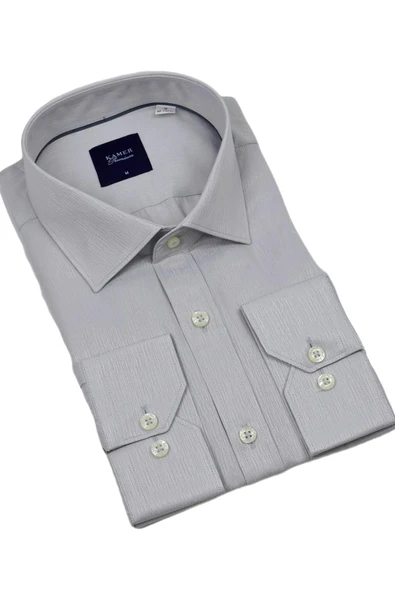 Erkek Klasik Uzun Kol Gömlek 3744 BGL-ST04392 - Resim 5