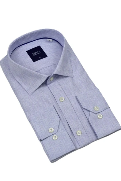 Erkek Klasik Uzun Kol Gömlek 3744 BGL-ST04392 - Resim 4