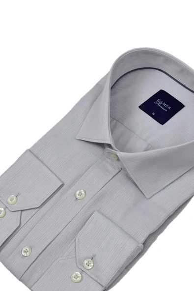 Erkek Klasik Uzun Kol Gömlek 3744 BGL-ST04392 - Resim 9