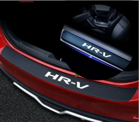Honda Hrv İçin ÖZEL uyumlu  Oto Kapı eşikleri Sticker Karbon 4 Adet