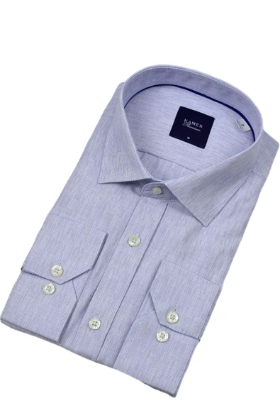 Erkek Klasik Uzun Kol Gömlek 3744 BGL-ST04392 - Resim 2