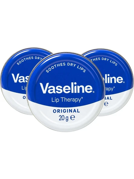 Vaseline Lip Therapy Original 20Gr X3 ADET ürün görseli 1