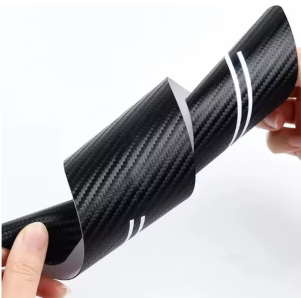 Volkswagen Amarok İçin ÖZEL uyumlu Oto Kapı eşikleri Sticker Karbon 4 Adet - 3