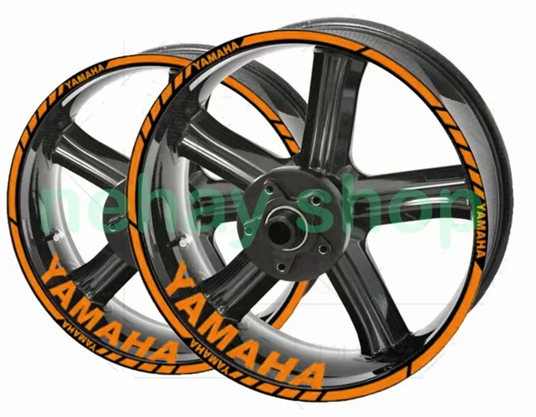 Yamaha Yeni Tasarım Jant Şeridi turuncu