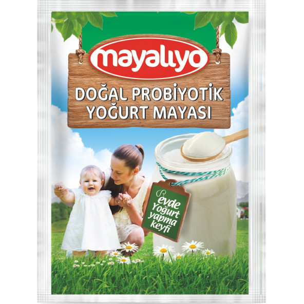 Mayalıyo Doğal Probiyotik Yoğurt Mayası ( paketin tamamı 2lt’ye kadar süt için önerilmektedir)