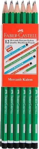 Faber Castell 12'li Mercanlı Kurşun Kalem