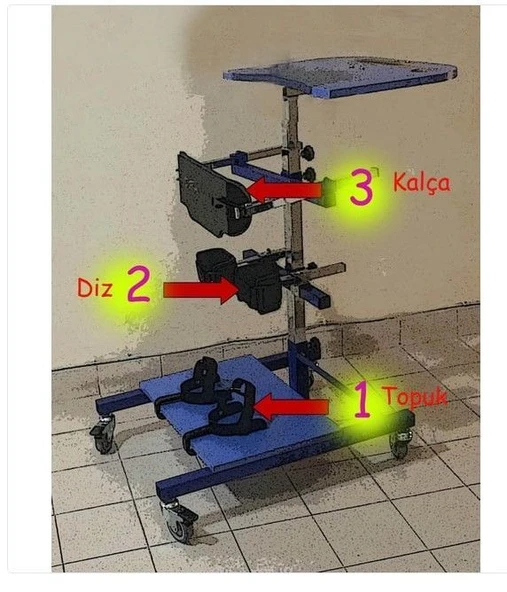 Dik Konumlandırma Cihazı Yetişkin KULLANICI BOYU 140-170 CM - 2