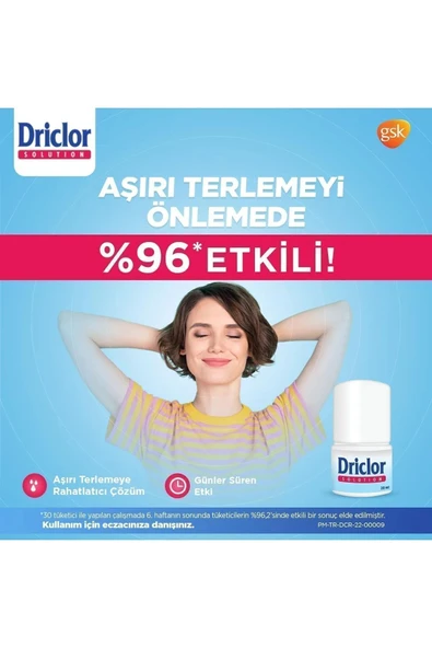 GSK Driclor Anti Perspirant 20 ml Roll-on Orjinal (2 Adet ) bys5011091102608 - 6