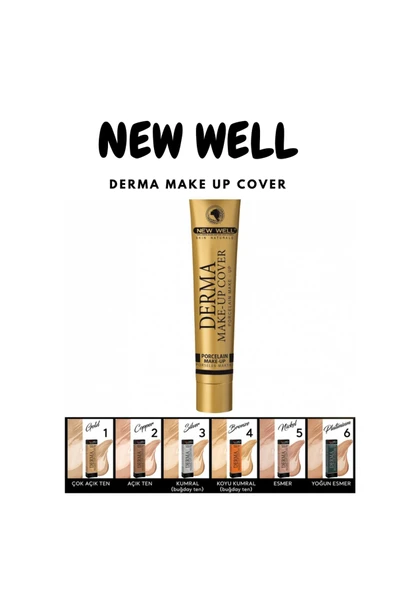 NİGİNA New Well Derma Make-up Cover Foundation - Bronze - 2