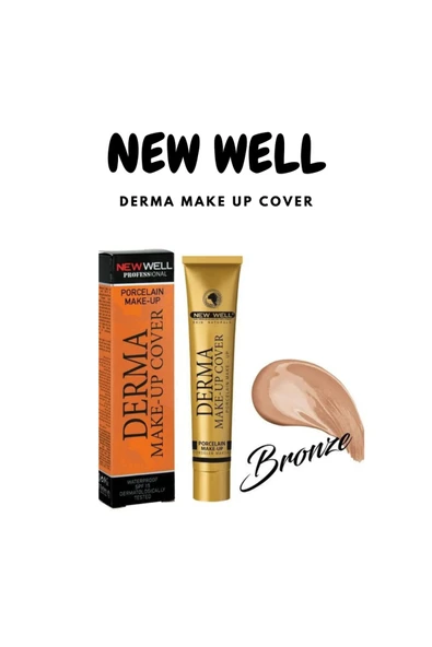 NİGİNA New Well Derma Make-up Cover Foundation - Bronze