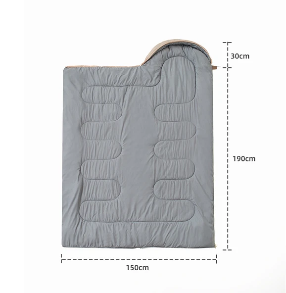Çadır, Outdoor, Dış Mekan 0 °C / -5 °C Çok Mevsimli Uyku Tulumu - Bej - 2