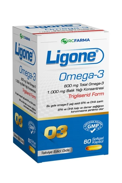 Ligone Omega 3 60 Kapsül ürün görseli 1