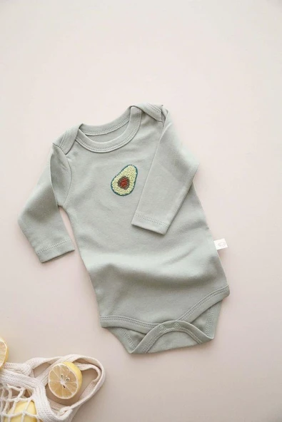 3lü Nakışlı Çıt Çıtlı Uzun Kollu Body-zıbın Model 3 - 8