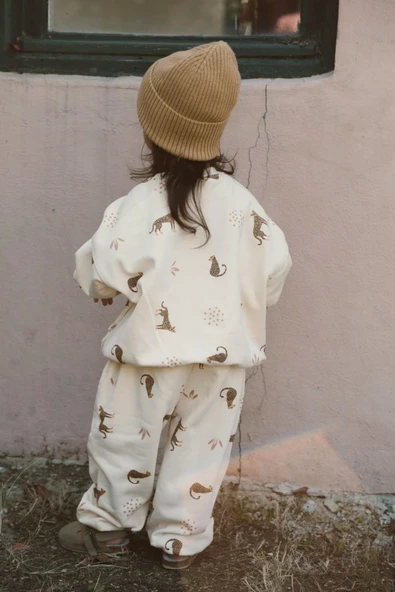 Leopar Baskılı Eşofman Takımı - Resim 6