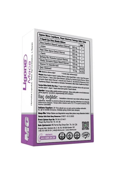 Ligone Maca 60 Kapsül - Resim 2