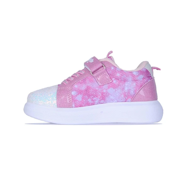 Skuaıter 9100 Promy Pembe Simli Kız Çocuk Spor Ayakkabı - Resim 5