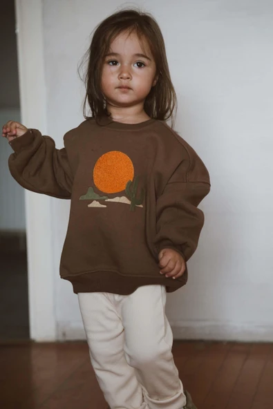 Dağ Nakışlı Bebek Alt Üst Takım - 6
