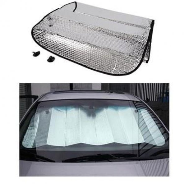 Universal Pratik Araba Ön Cam Güneşliği 130*60 Cm - 3