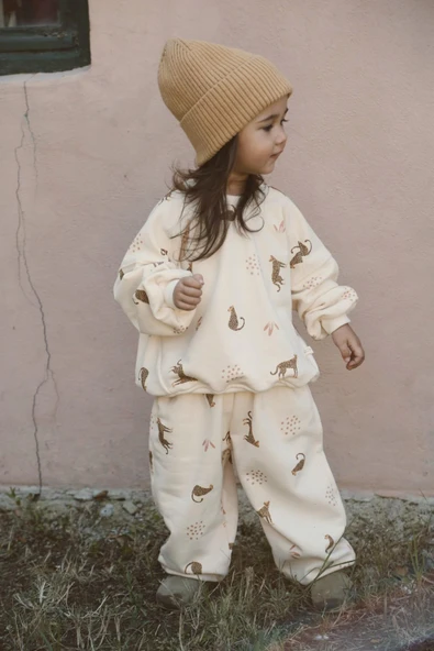 Leopar Baskılı Eşofman Takımı - Resim 4