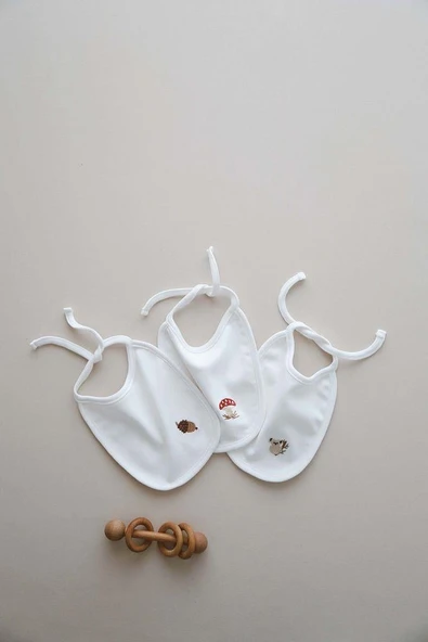 3lü Biyeli Bebek Önlüğü 0-3 Ay Model 1 - 7