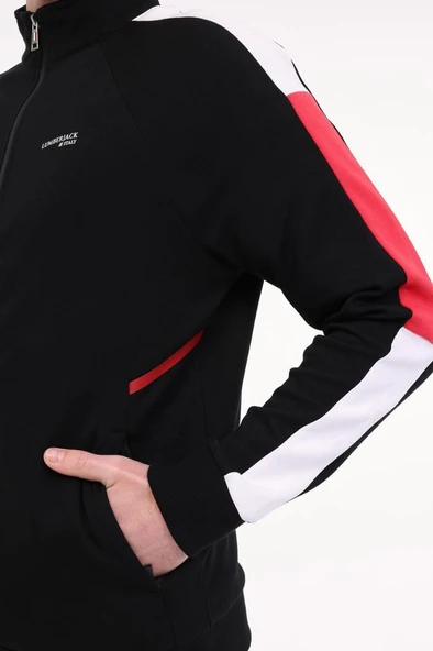 Lumberjack ML MATTE 18ITL426 5FX 101940292 Erkek Eşofman Üstü Siyah S-XXL - 5