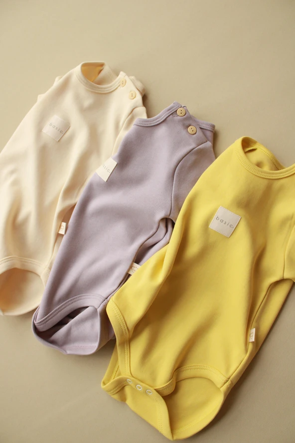 3lü Nakışlı Kısa Kollu Çıt Çıtlı Body Zıbın Model 5 - 6