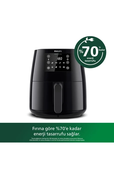 Philips 3000 Serisi L Airfryer, 0.8kg, 4.1L Kapasiteli Hazne, Siyah, HD9243/90 - Resim 4