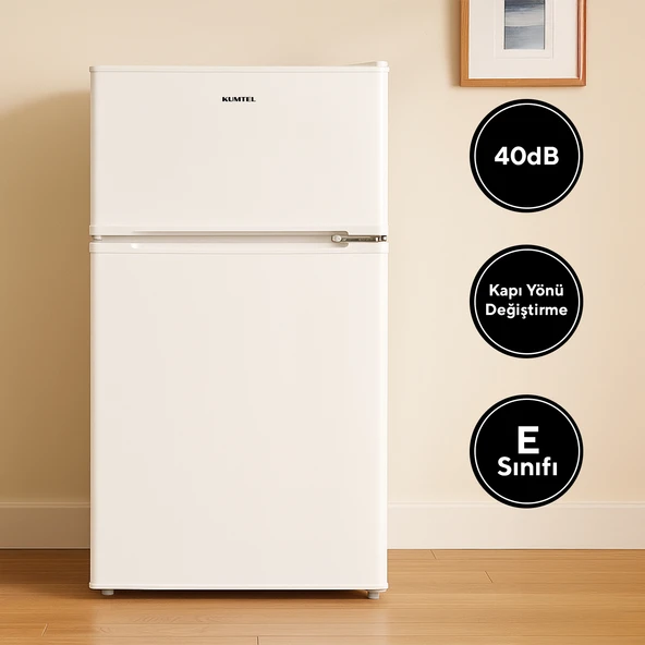 KUMTEL 87L MİNİ BUZDOLABI BEYAZ HTMF-90EW - 4