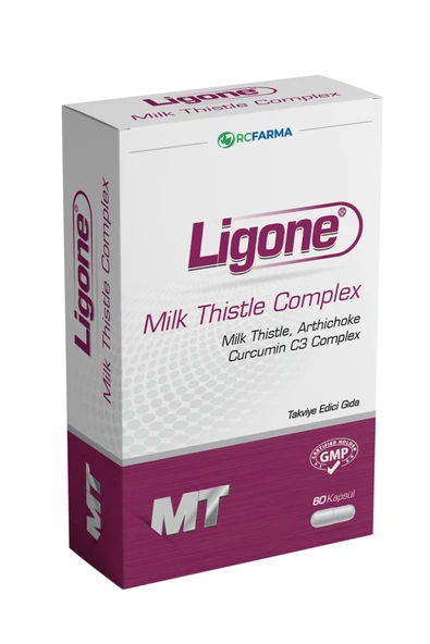 Ligone Milk Thistle Deve Dikeni, Enginar, Karahindiba, Zencefil 60 Kapsül