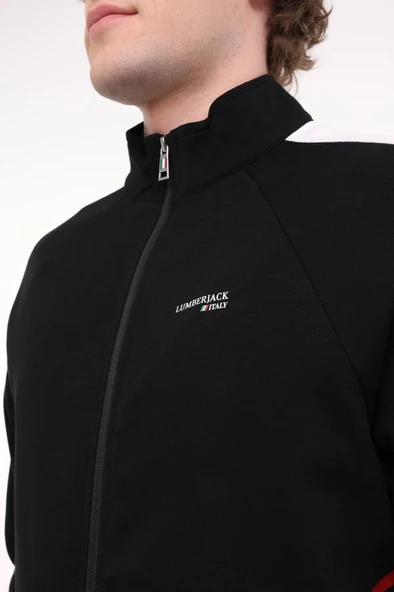 Lumberjack ML MATTE 18ITL426 5FX 101940292 Erkek Eşofman Üstü Siyah S-XXL - 4