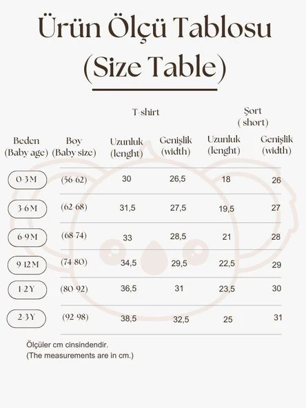Kahverengi Çizgili Lastikli T shirt Şort Takım - 4