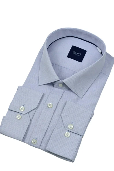 Erkek Büyük Beden Uzun Kol Gömlek 3745 BGL-ST04389 - Resim 6