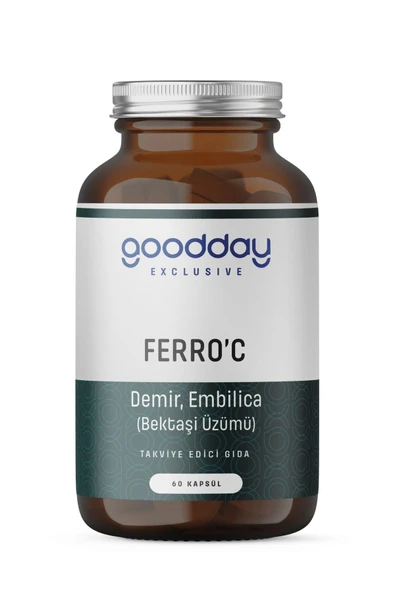 GOODDAY GOODDAY Ferro' C 17 Mg 60 Kapsül Takviye Edici Gıda
