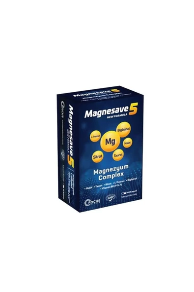 FOCUS FOCUS Pharma Magnesave5 Magnezyum Complex 60 kapsül 8683011276187