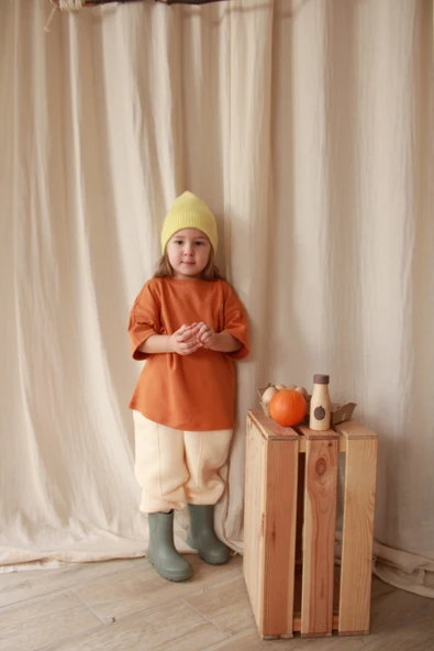 Ahtapot Nakışlı Oversize T-shirt - 7
