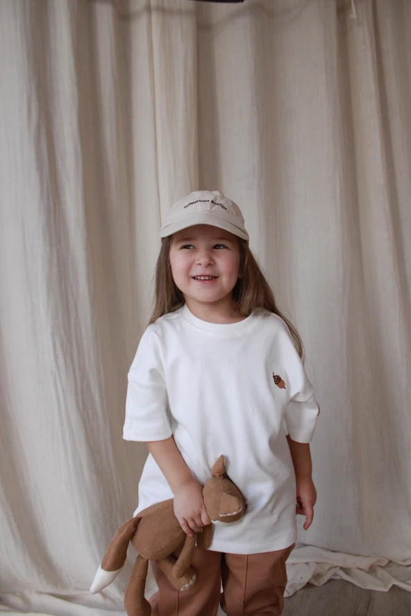 Palamut Nakışlı Oversize T-shirt
