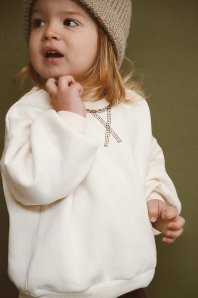 Karyoka Oversize Polarlı Sweatshirt 1-5 Yaş - 1