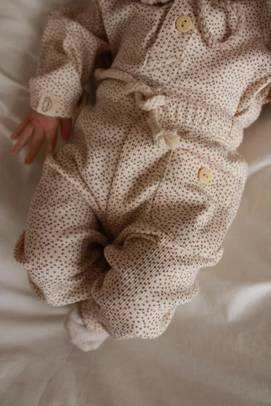 Taş Unisex Cepli Omuz Patlı Alt Üst Takım - 3