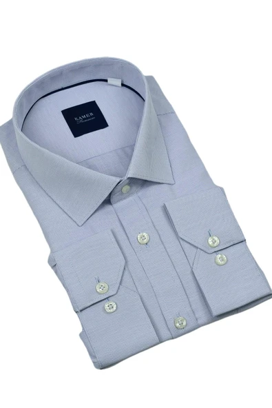 Erkek Büyük Beden Uzun Kol Gömlek 3745 BGL-ST04389 - Resim 4