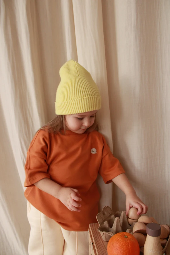 Ahtapot Nakışlı Oversize T-shirt - 4