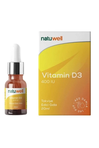 NATUWELL NATUWELL Vitamin D3 400 Iu Damla 20 ml 8683873980048