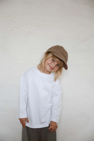 Beyaz Basic Uzun Kollu T-shirt - 7