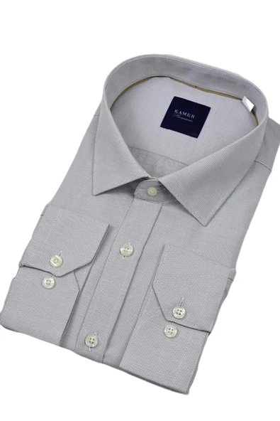 Erkek Büyük Beden Uzun Kol Gömlek 3745 BGL-ST04389 - Resim 7