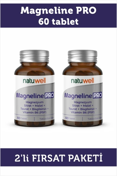 NATUWELL NATUWELL Magneline Pro 60 Tablet 2'li Fırsat Paket