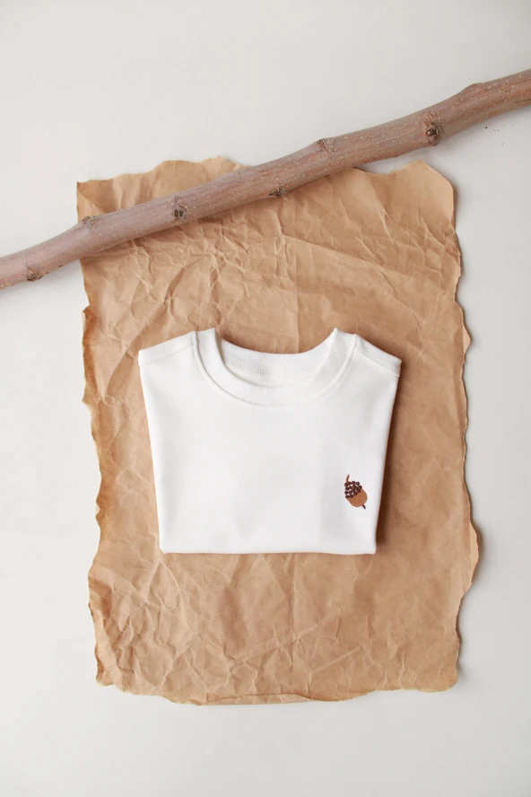 Palamut Nakışlı Oversize T-shirt - 8