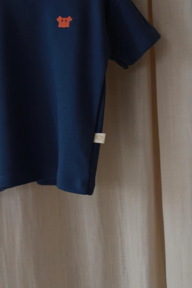 Yengeç Nakışlı Oversize T-shirt - 5