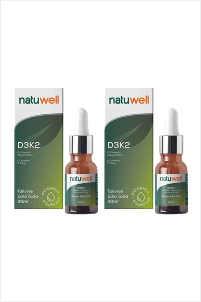NATUWELL NATUWELL 2'Lİ Vıt D3k2 20 ml*2 Damla