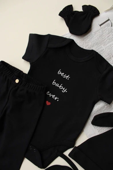 Baby Nakışlı 5li Yenidoğan Set - 2
