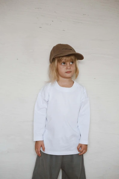 Beyaz Basic Uzun Kollu T-shirt - 4