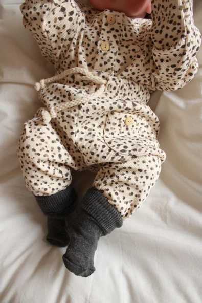 Puantiye Unisex Cepli Omuz Patlı Alt Üst Takım - 3